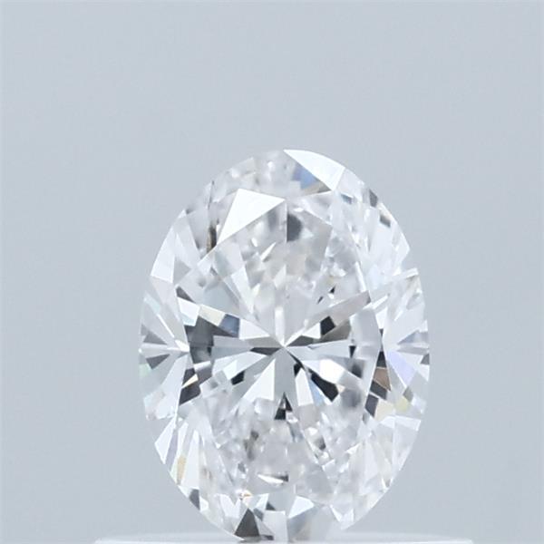 0.53 Carat Oval Shaped, Very Good Cut, D Color, VVS2 Clarity, IGI Certified Lab Grown Diamond