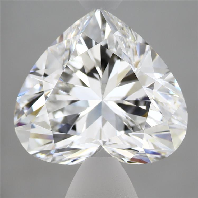 5.07 Carat Heart Shaped, Ideal Cut, E Color, VVS2 Clarity, IGI Certified Lab Grown Diamond