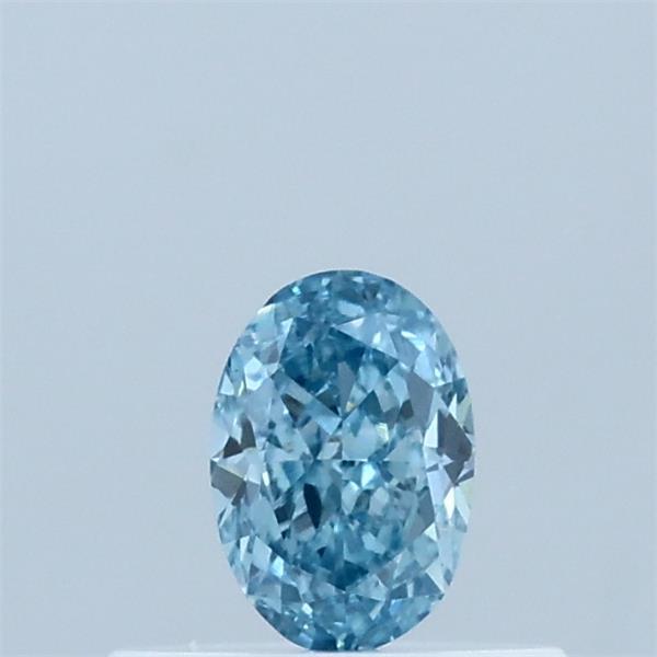 0.33 Carat Oval Shaped, Very Good Cut, FANCY VIVID BLUE Color, VS2 Clarity, IGI Certified Lab Grown Diamond