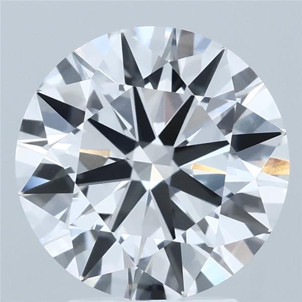 3.22 Carat Round Shaped, Ideal Cut, D Color, VVS2 Clarity, IGI Certified Lab Grown Diamond