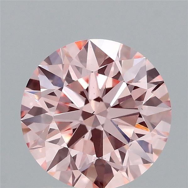 2.10 Carat Round Shaped, Ideal Cut, FANCY INTENSE PINK Color, VS1 Clarity, IGI Certified Lab Grown Diamond