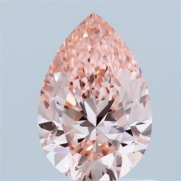 1.05 Carat Pear Shaped, Ideal Cut, FANCY VIVID PINK Color, VS2 Clarity, IGI Certified Lab Grown Diamond