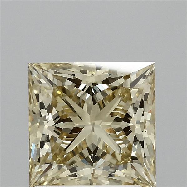 2.01 Carat Princess Shaped, Ideal Cut, FANCY INTENSE YELLOW Color, VS1 Clarity, IGI Certified Lab Grown Diamond