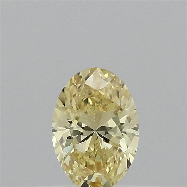 0.37 Carat Oval Shaped, Excellent Cut, FANCY VIVID YELLOW Color, VVS2 Clarity, IGI Certified Lab Grown Diamond