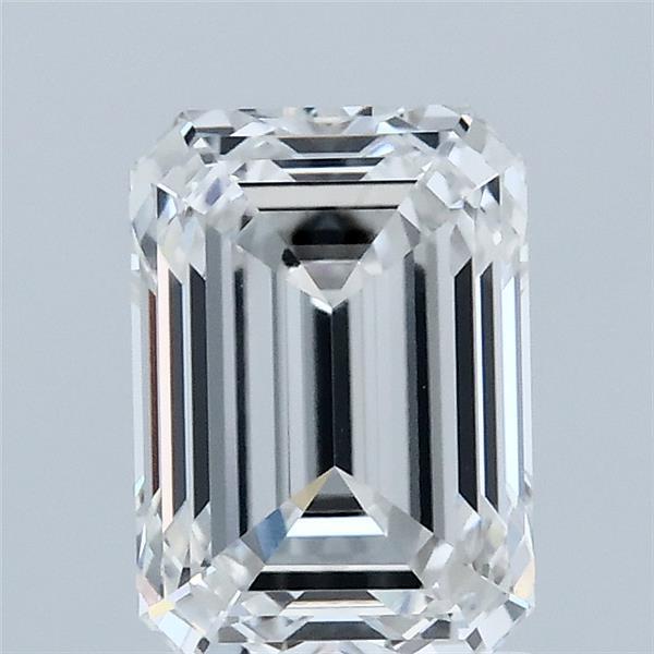 1.74 Carat Emerald Shaped, Ideal Cut, E Color, VVS1 Clarity, IGI Certified Lab Grown Diamond