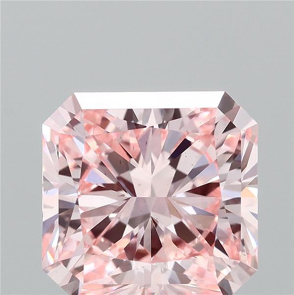 2.16 Carat Radiant Shaped, Ideal Cut, FANCY VIVID PINK Color, VS2 Clarity, IGI Certified Lab Grown Diamond