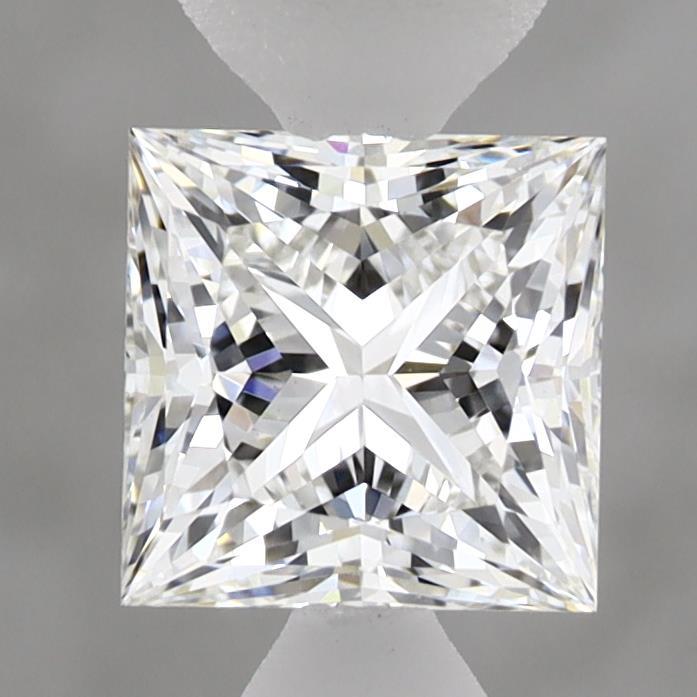 1.37 Carat Princess Shaped, Ideal Cut, E Color, VVS2 Clarity, IGI Certified Lab Grown Diamond