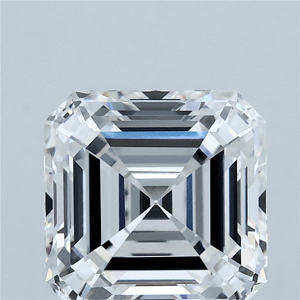 3.06 Carat Asscher Shaped, Ideal Cut, E Color, VVS2 Clarity, IGI Certified Lab Grown Diamond