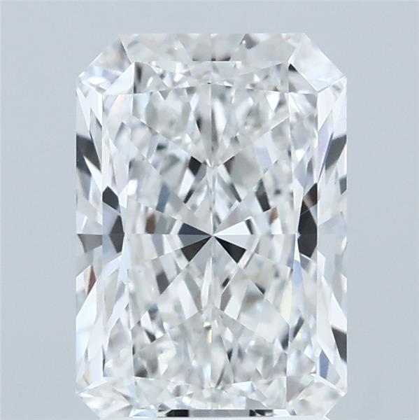 2.02 Carat Radiant Shaped, Ideal Cut, E Color, VVS2 Clarity, IGI Certified Lab Grown Diamond