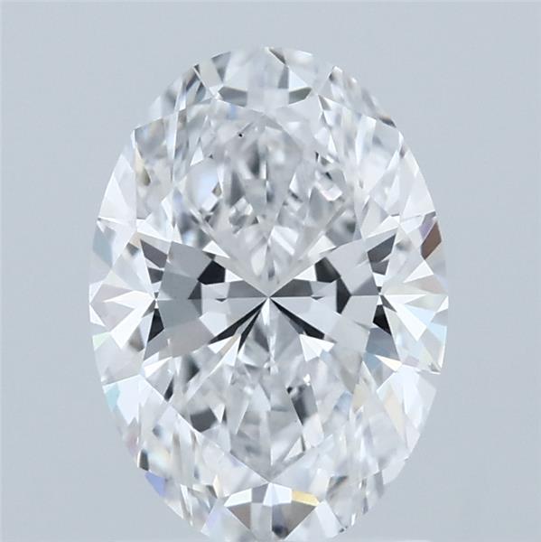 1.54 Carat Oval Shaped, Ideal Cut, D Color, VS1 Clarity, IGI Certified Lab Grown Diamond