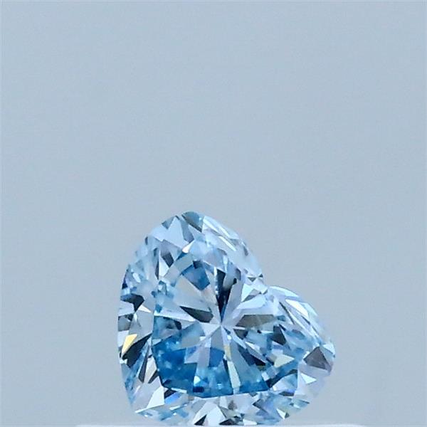 0.30 Carat Heart Shaped, Very Good Cut, FANCY VIVID BLUE Color, VS1 Clarity, IGI Certified Lab Grown Diamond