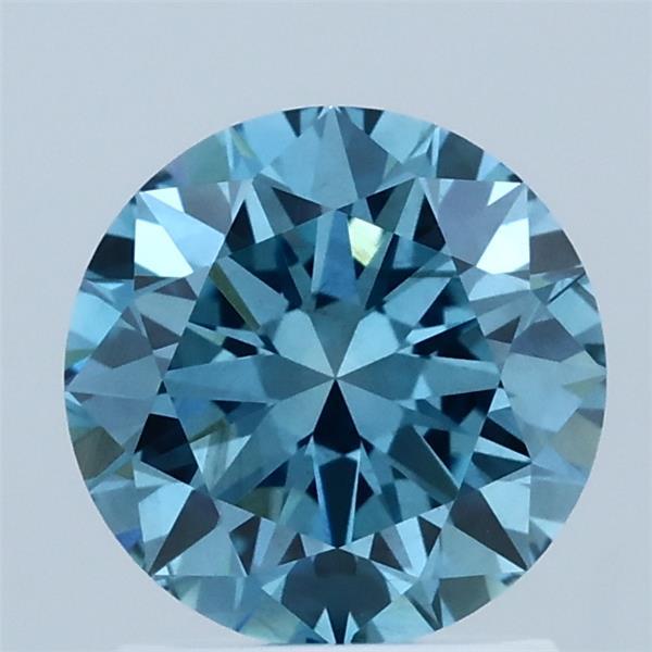 1.50 Carat Round Shaped, Excellent Cut, FANCY VIVID BLUE Color, VS1 Clarity, IGI Certified Lab Grown Diamond