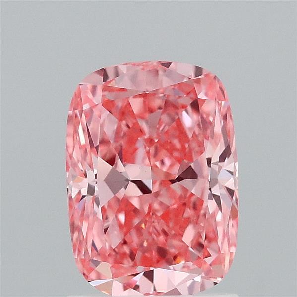 1.59 Carat Cushion Shaped, Ideal Cut, FANCY VIVID PINK Color, VS1 Clarity, IGI Certified Lab Grown Diamond