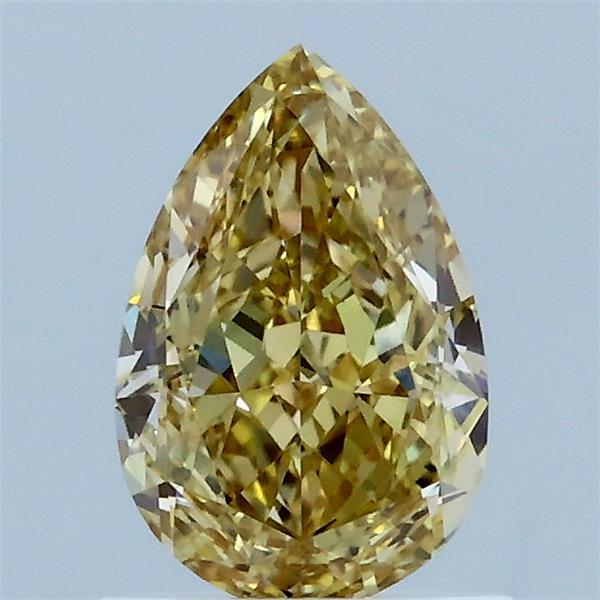 1.09 Carat Pear Shaped, Excellent Cut, FANCY YELLOW Color, VS1 Clarity, IGI Certified Lab Grown Diamond