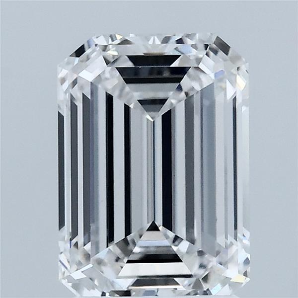 2.01 Carat Emerald Shaped, Ideal Cut, D Color, VVS2 Clarity, IGI Certified Lab Grown Diamond