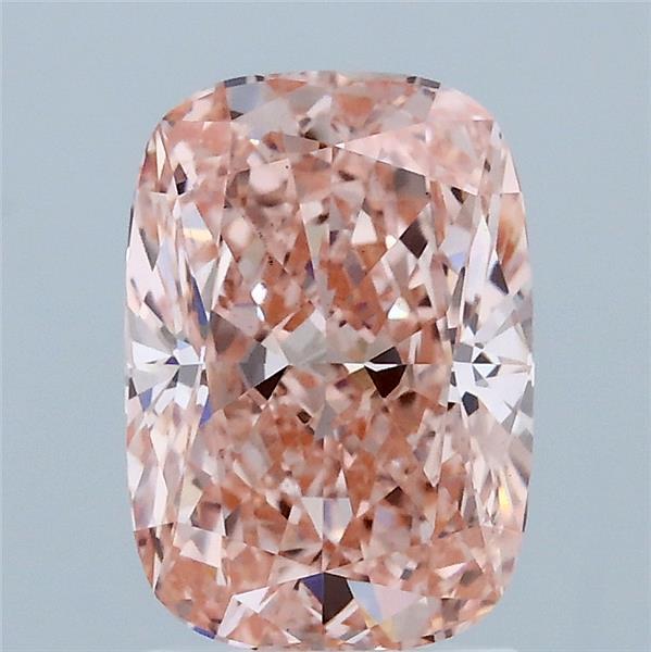 2.00 Carat Cushion Shaped, Ideal Cut, FANCY VIVID PINK Color, VS2 Clarity, IGI Certified Lab Grown Diamond