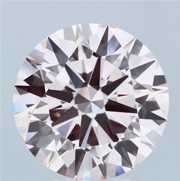 6.01 Carat Round Shaped, Ideal Cut, FANCY PINK Color, VVS2 Clarity, IGI Certified Lab Grown Diamond