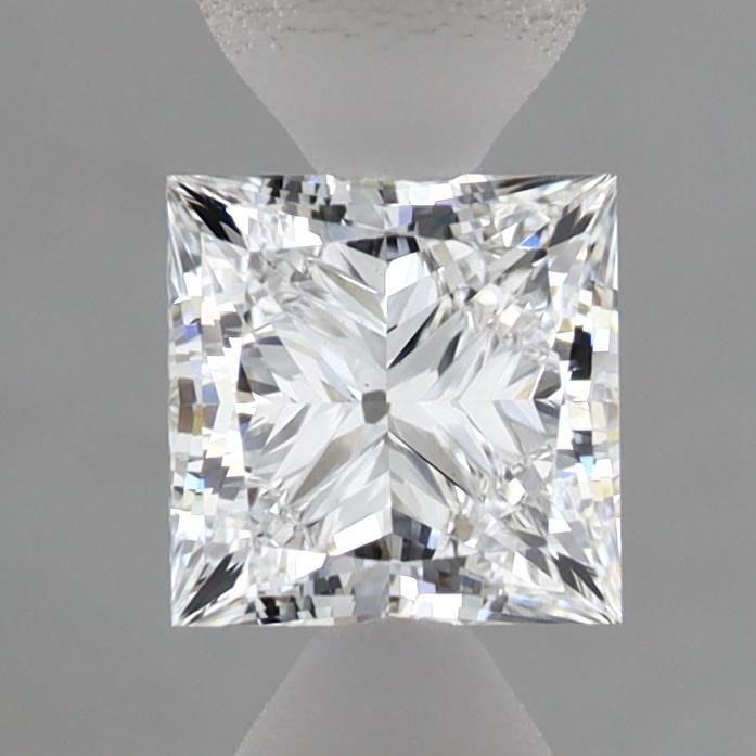0.90 Carat Princess Shaped, Ideal Cut, D Color, VS1 Clarity, IGI Certified Lab Grown Diamond