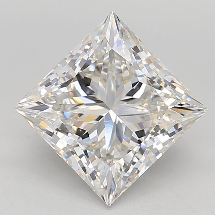 4.05 Carat Princess Shaped, Ideal Cut, G Color, VS1 Clarity, IGI Certified Lab Grown Diamond