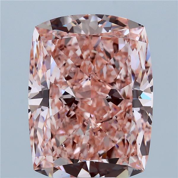 11.01 Carat Cushion Shaped, Excellent Cut, FANCY VIVID PINK Color, VS1 Clarity, IGI Certified Lab Grown Diamond