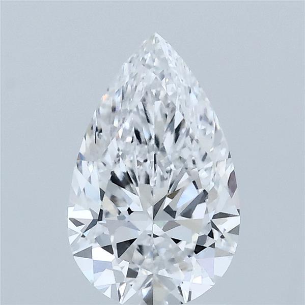 1.03 Carat Pear Shaped, Ideal Cut, D Color, VVS2 Clarity, IGI Certified Lab Grown Diamond