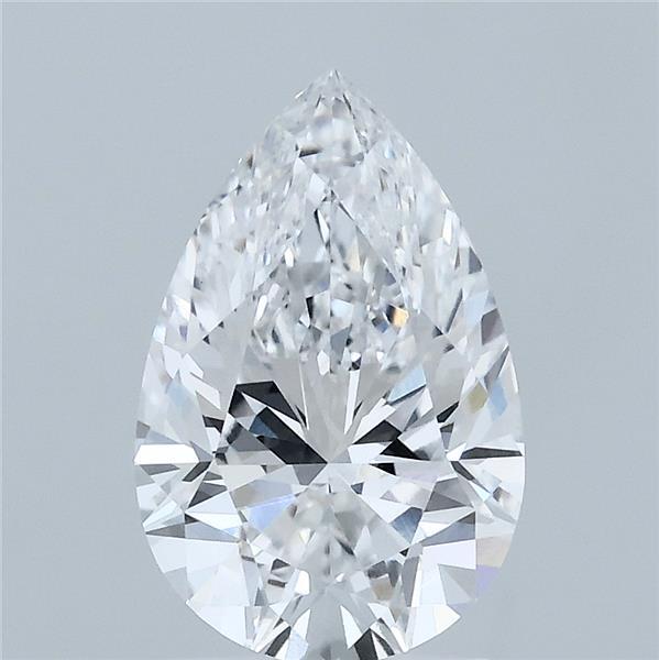 2.00 Carat Pear Shaped, Ideal Cut, D Color, VVS2 Clarity, IGI Certified Lab Grown Diamond