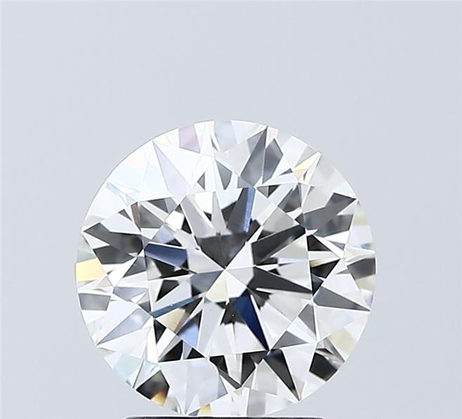 2.05 Carat Round Shaped, Ideal Cut, E Color, VVS2 Clarity, IGI Certified Lab Grown Diamond