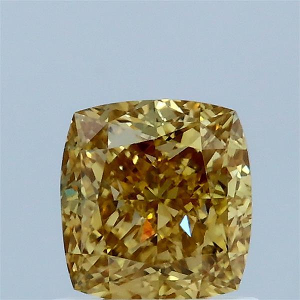 1.11 Carat Cushion Shaped, Ideal Cut, FANCY INTENSE YELLOW Color, VVS2 Clarity, IGI Certified Lab Grown Diamond
