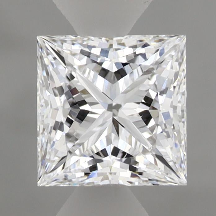 1.08 Carat Princess Shaped, Ideal Cut, D Color, VVS2 Clarity, IGI Certified Lab Grown Diamond