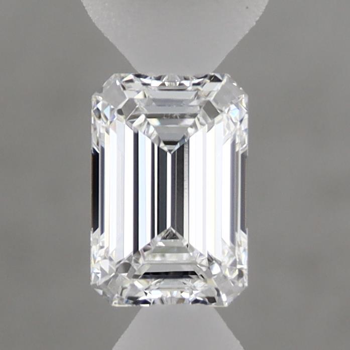 0.58 Carat Emerald Shaped, Ideal Cut, D Color, VVS1 Clarity, IGI Certified Lab Grown Diamond