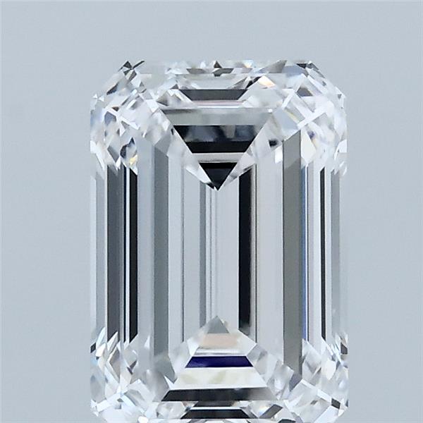 1.86 Carat Emerald Shaped, Ideal Cut, D Color, VVS2 Clarity, IGI Certified Lab Grown Diamond