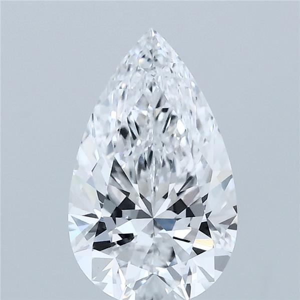 1.56 Carat Pear Shaped, Ideal Cut, D Color, VVS2 Clarity, IGI Certified Lab Grown Diamond
