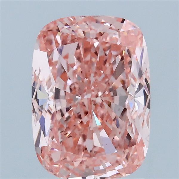2.00 Carat Cushion Shaped, Ideal Cut, FANCY VIVID PINK Color, VS2 Clarity, IGI Certified Lab Grown Diamond