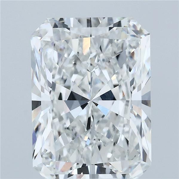 6.29 Carat Radiant Shaped, Ideal Cut, F Color, VVS2 Clarity, IGI Certified Lab Grown Diamond