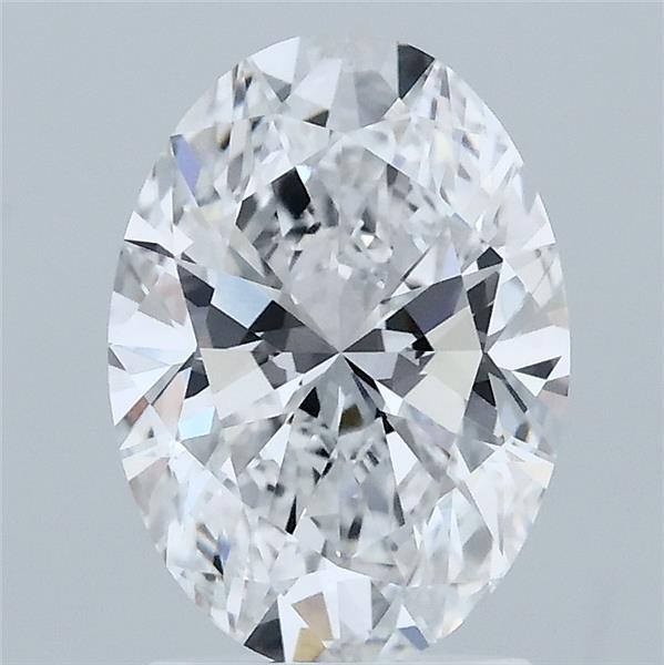1.96 Carat Oval Shaped, Ideal Cut, D Color, VVS2 Clarity, IGI Certified Lab Grown Diamond