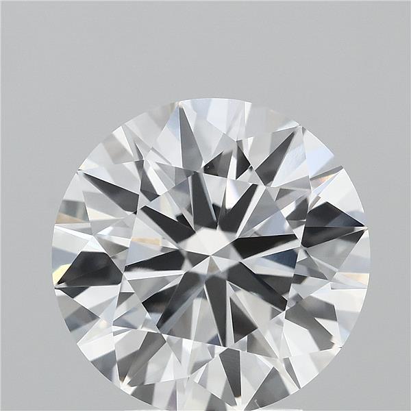 3.66 Carat Round Shaped, Excellent Cut, E Color, VVS1 Clarity, IGI Certified Lab Grown Diamond