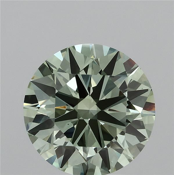 4.02 Carat Round Shaped, Ideal Cut, FANCY VIVID GREEN Color, VS1 Clarity, IGI Certified Lab Grown Diamond