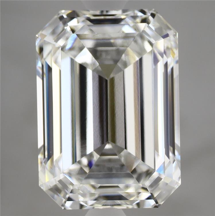 6.58 Carat Emerald Shaped, Ideal Cut, E Color, VVS2 Clarity, IGI Certified Lab Grown Diamond