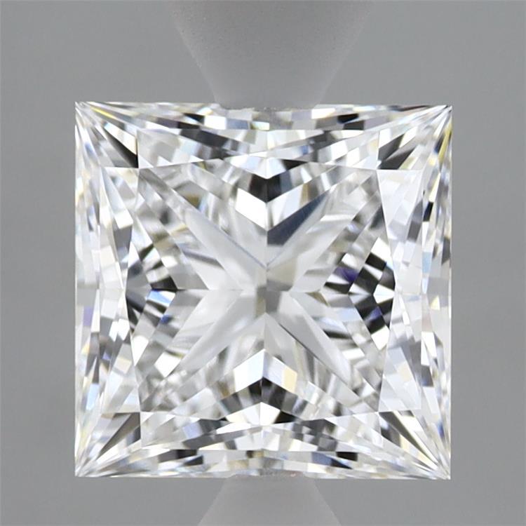 2.40 Carat Princess Shaped, Ideal Cut, E Color, VVS1 Clarity, IGI Certified Lab Grown Diamond