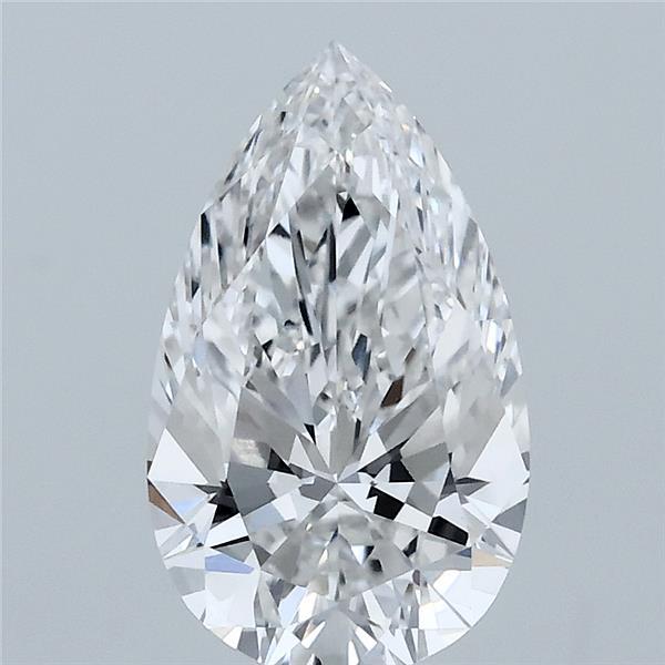 1.76 Carat Pear Shaped, Excellent Cut, F Color, VVS2 Clarity, IGI Certified Lab Grown Diamond