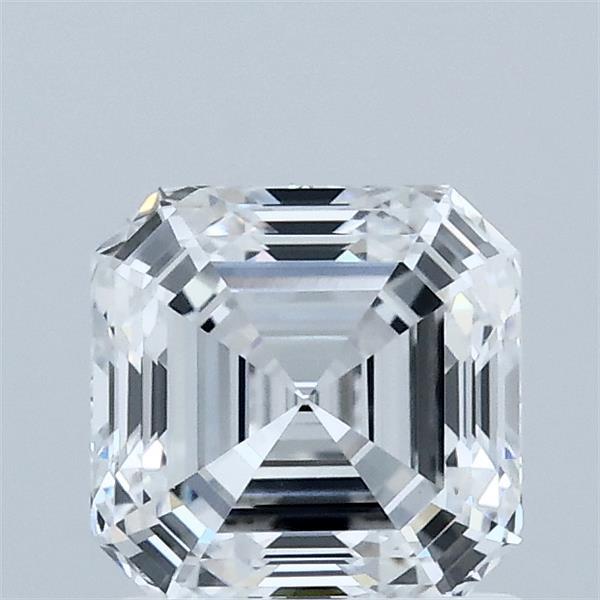1.26 Carat Asscher Shaped, Ideal Cut, D Color, VVS2 Clarity, IGI Certified Lab Grown Diamond