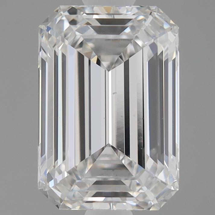 0.94 Carat Emerald Shaped, Ideal Cut, E Color, VS1 Clarity, IGI Certified Lab Grown Diamond