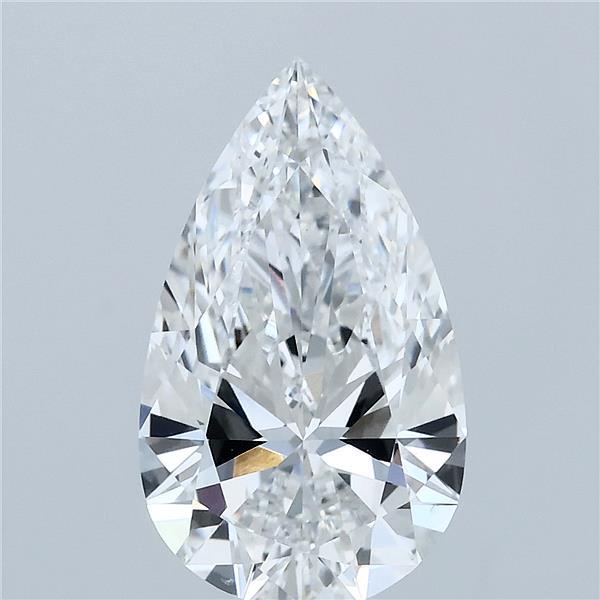 2.86 Carat Pear Shaped, Ideal Cut, E Color, VVS2 Clarity, IGI Certified Lab Grown Diamond