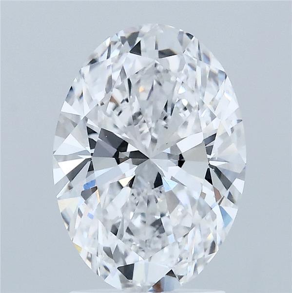 2.09 Carat Oval Shaped, Ideal Cut, D Color, VVS2 Clarity, IGI Certified Lab Grown Diamond