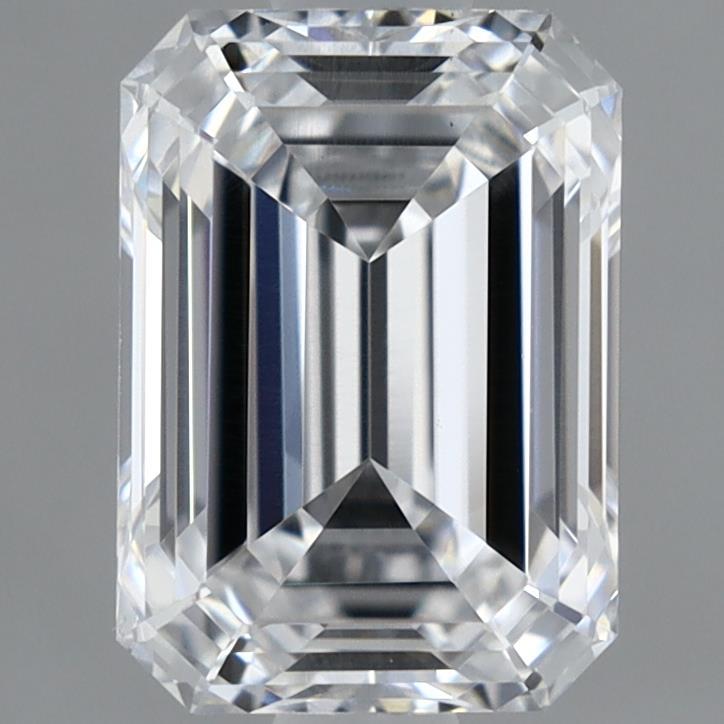1.10 Carat Emerald Shaped, Ideal Cut, D Color, VS2 Clarity, IGI Certified Lab Grown Diamond