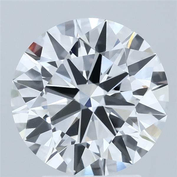 3.02 Carat Round Shaped, Ideal Cut, E Color, VVS2 Clarity, IGI Certified Lab Grown Diamond