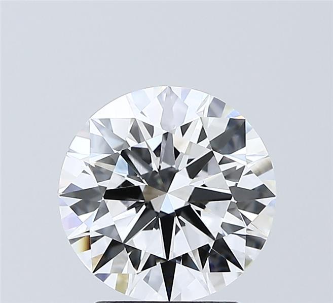 2.02 Carat Round Shaped, Ideal Cut, D Color, VVS2 Clarity, IGI Certified Lab Grown Diamond