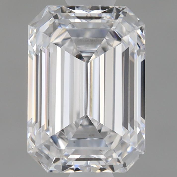 0.97 Carat Emerald Shaped, Ideal Cut, D Color, VS1 Clarity, IGI Certified Lab Grown Diamond