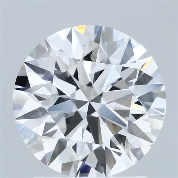 1.85 Carat Round Shaped, Ideal Cut, D Color, VVS2 Clarity, IGI Certified Lab Grown Diamond