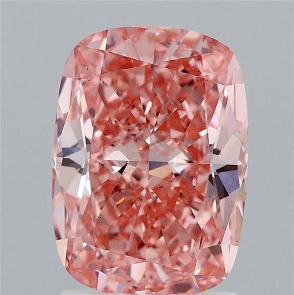 2.02 Carat Cushion Shaped, Ideal Cut, FANCY VIVID PINK Color, VS1 Clarity, IGI Certified Lab Grown Diamond